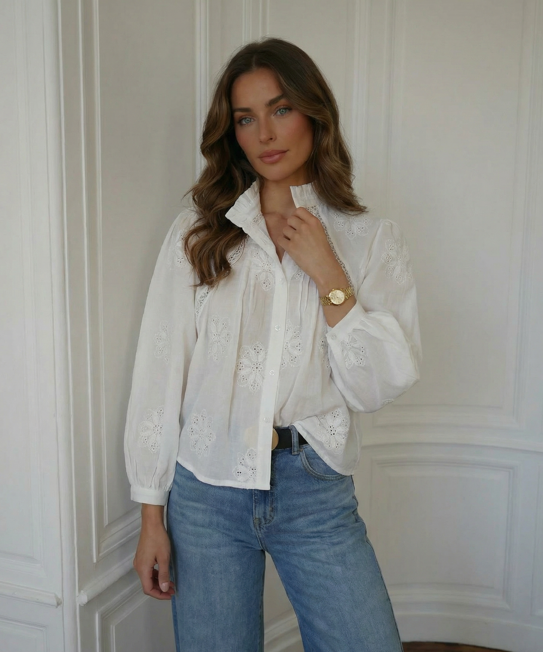 Bluse Fiona Weiß Ladypolitan ♡