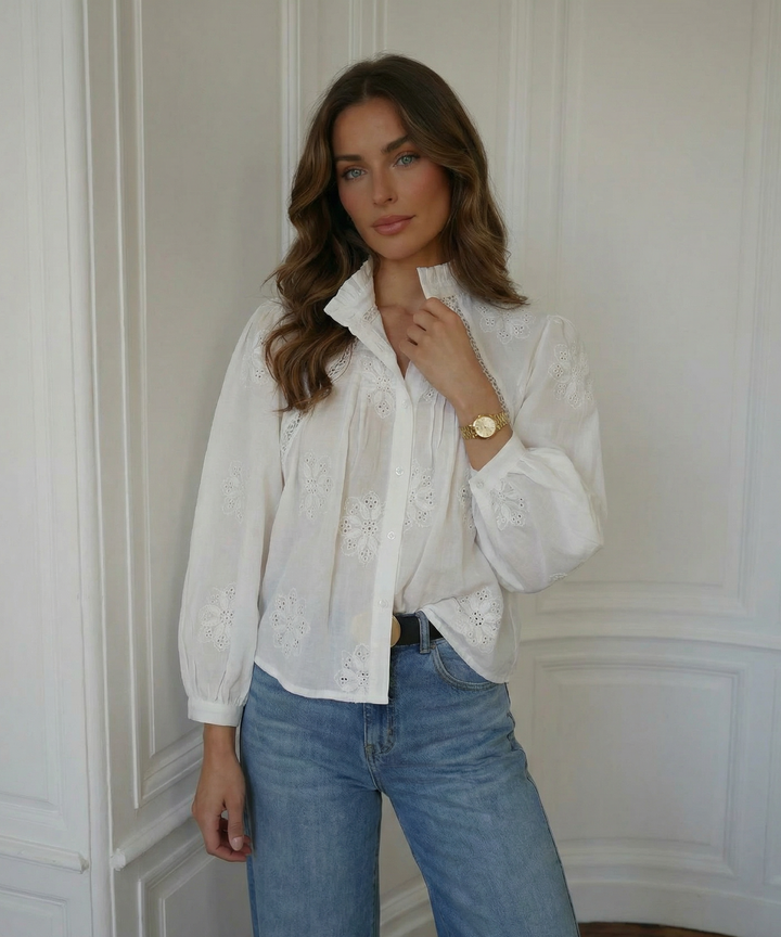 Bluse Fiona Weiß Ladypolitan ♡