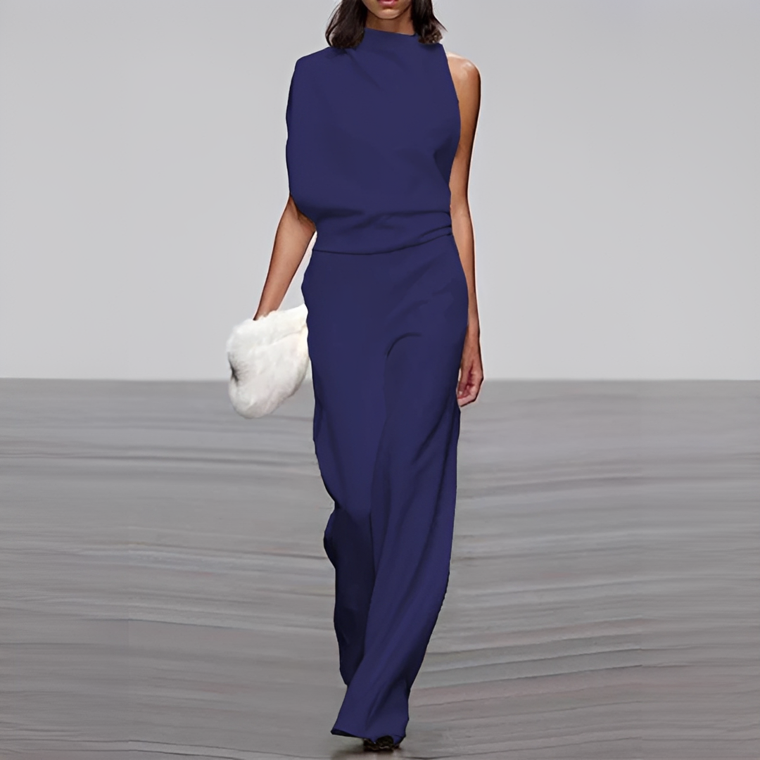 Noviem - Stilvoller Damen-Overall mit Rundhalsausschnitt