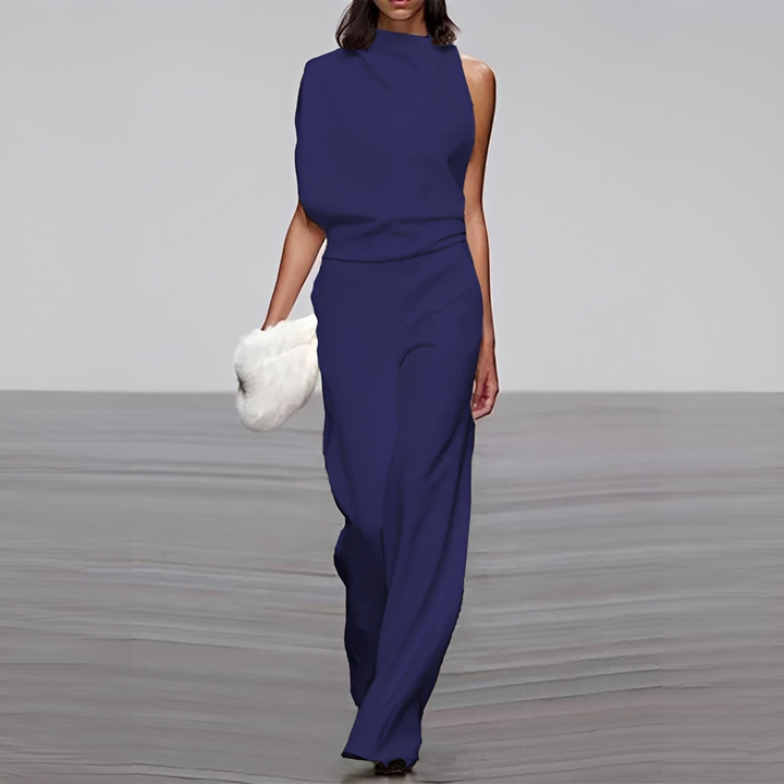 Noviem - Stilvoller Damen-Overall mit Rundhalsausschnitt