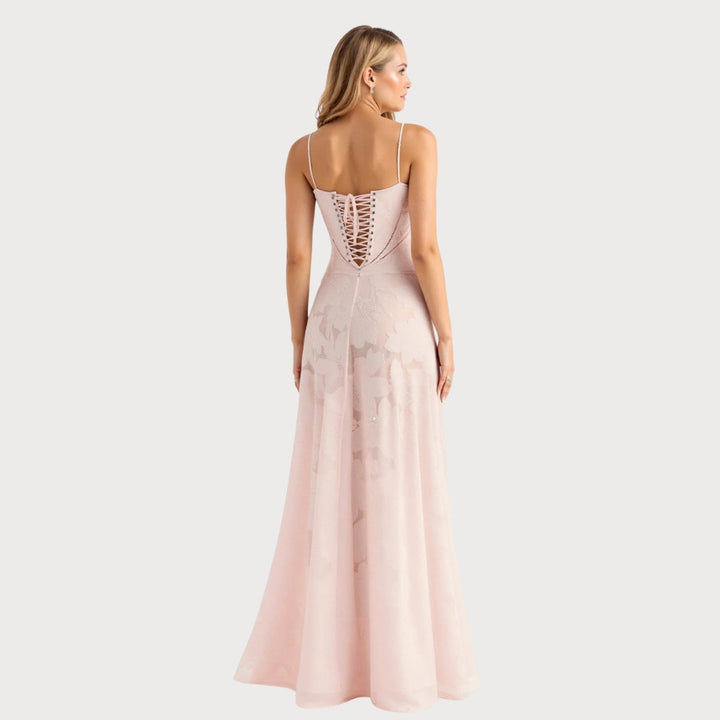 Eva | Damen Hochzeitsgast Kleid Bustier Maxikleid