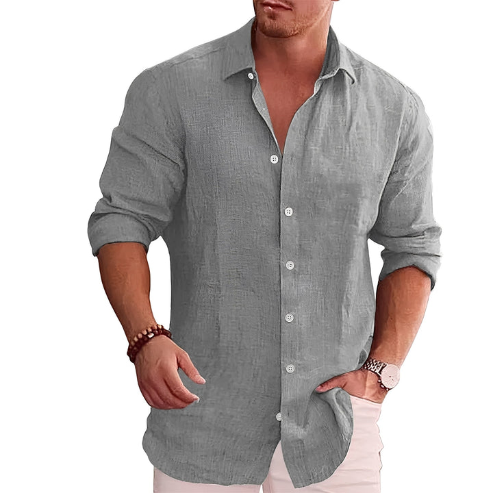 Louis - Lässiges, langärmeliges Slim-Fit-Hemd für Herren