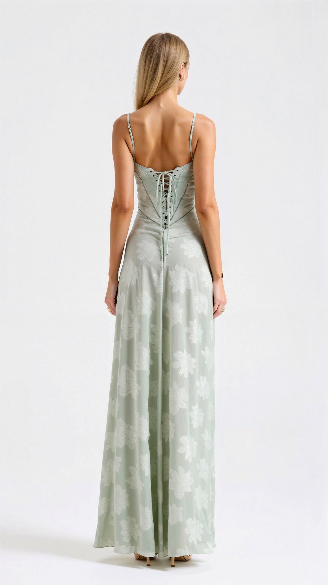 Leonie | Damen Slip Maxi Kleid für Hochzeitsgäste