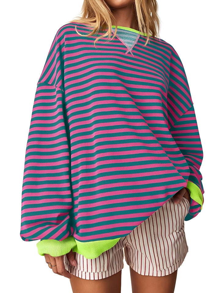 Judith - Eleganter gestreifter Damenpullover
