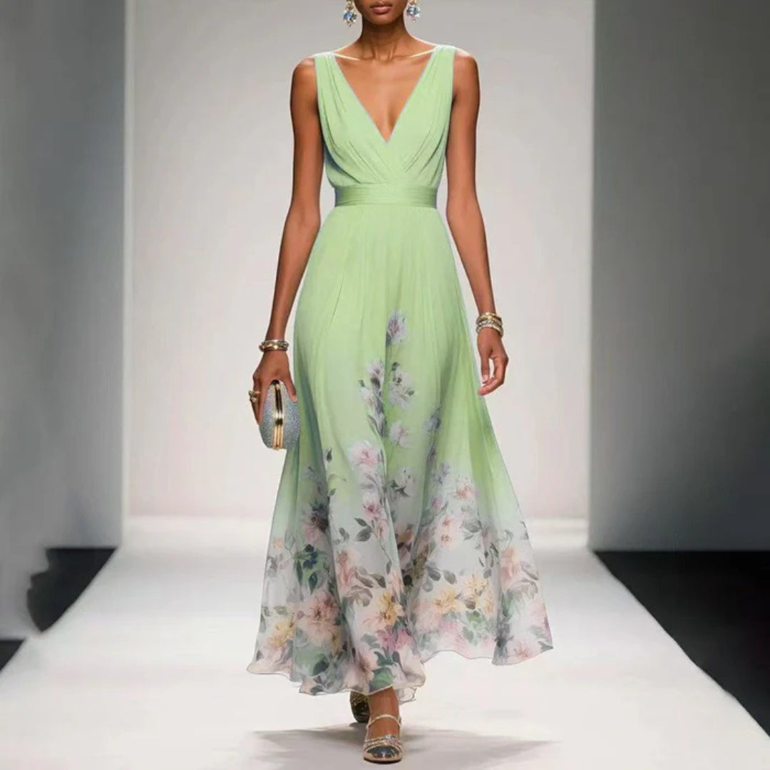 Beatrice  | Damen Blumenmuster Kleid für Hochzeitsgäste