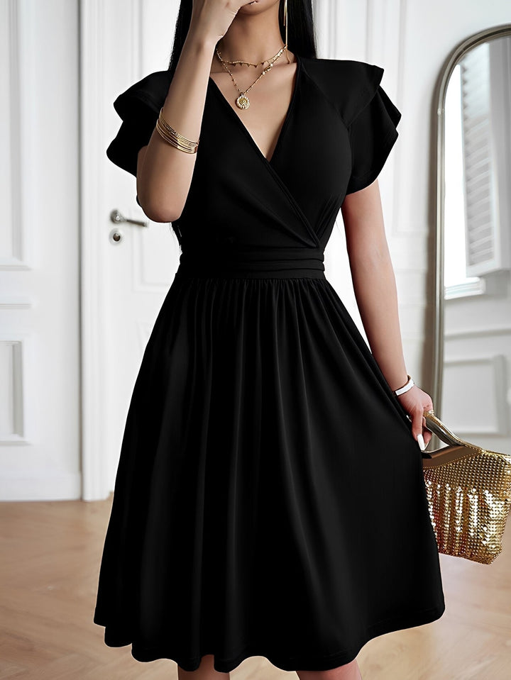 Laura - Elegantes V-Ausschnitt-Kleid für Damen