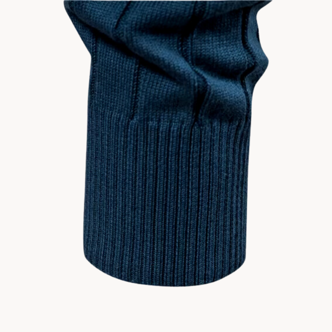 Zip Pullover Jacke | Strukturiertes Design mit Stehkragen
