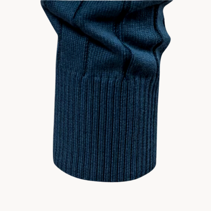 Zip Pullover Jacke | Strukturiertes Design mit Stehkragen