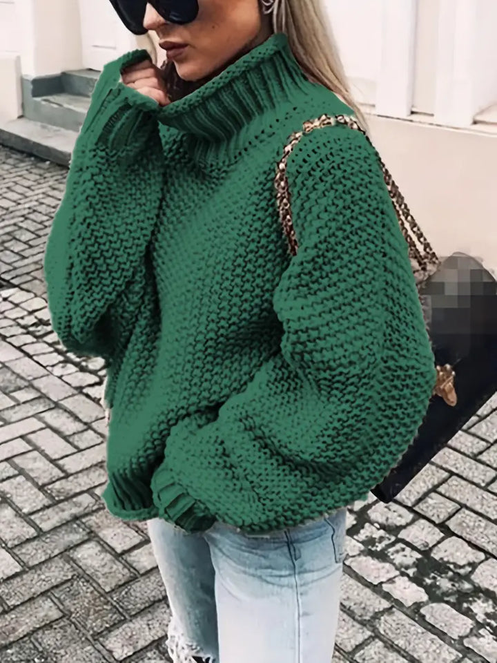 Vale – Unifarbener Rollkragenpullover