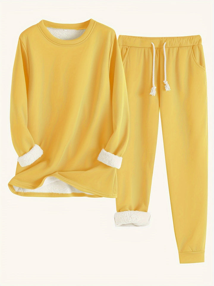 Elfriede | Damen Lässiges Winter-Loungewear-Set