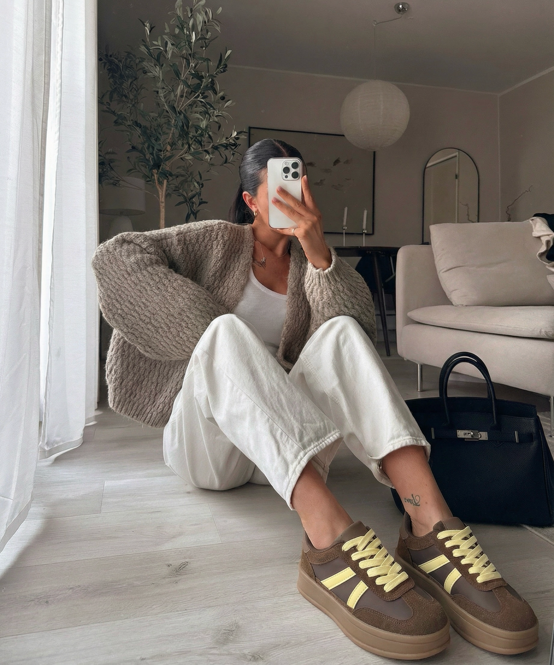Sneaker Camille Braun Gelb Ladypolitan ♡