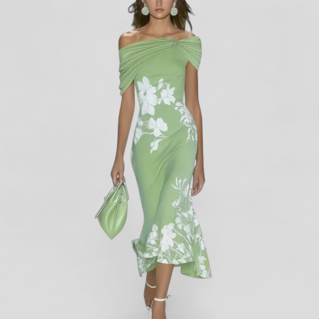 Midi-Kleid für Damen mit Print