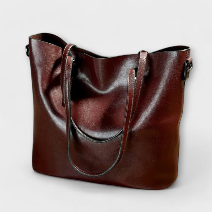 Sandra | Damen Exklusive Schultertasche im klassischen Stil
