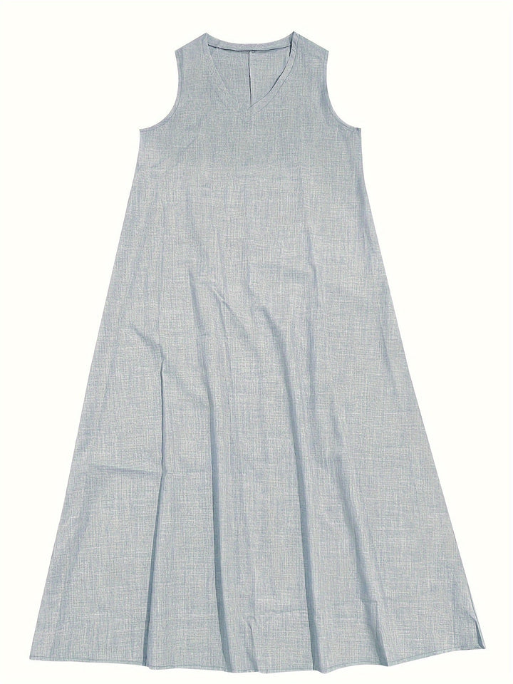 Marie – Elegant Women's Linen Maxi Dress for Women - Image 7