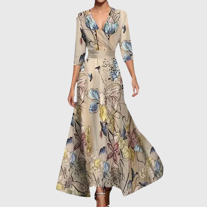 Damen-Maxikleid mit Schlitz