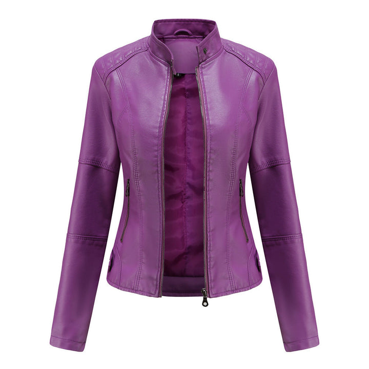 Claudia – Bikerjacke mit Stehkragen