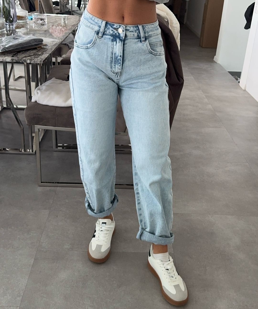 Barrel Jeans Saralena Hellblau Ladypolitan ♡