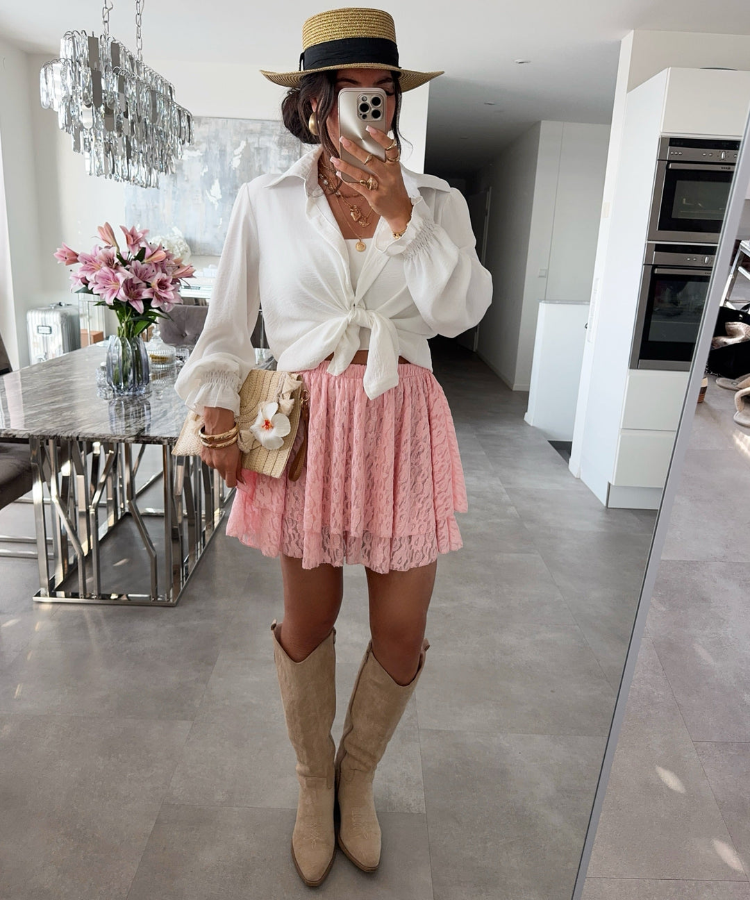 Hosenrock mit Spitze Liwa Rosa Ladypolitan ♡
