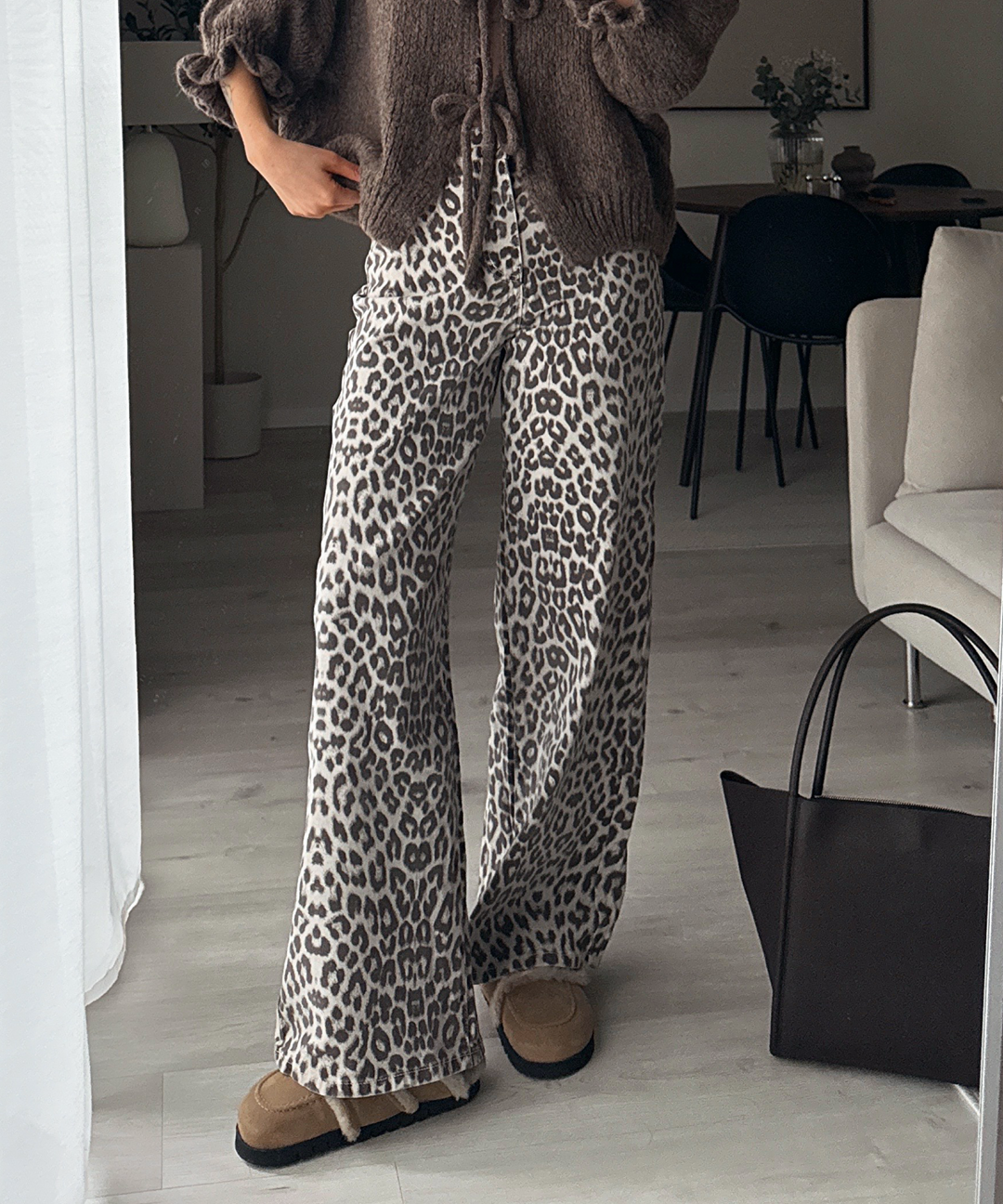 Stretch Wide Leg Jeans Feli Leo Ladypolitan ♡