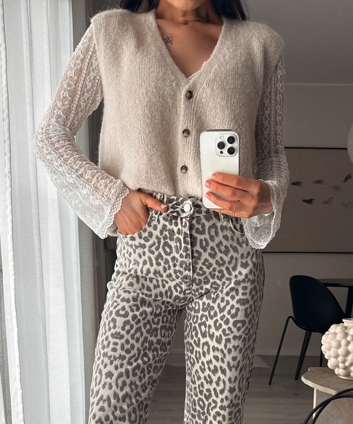 Spitzen Oberteil Maretta Weiß Ladypolitan ♡