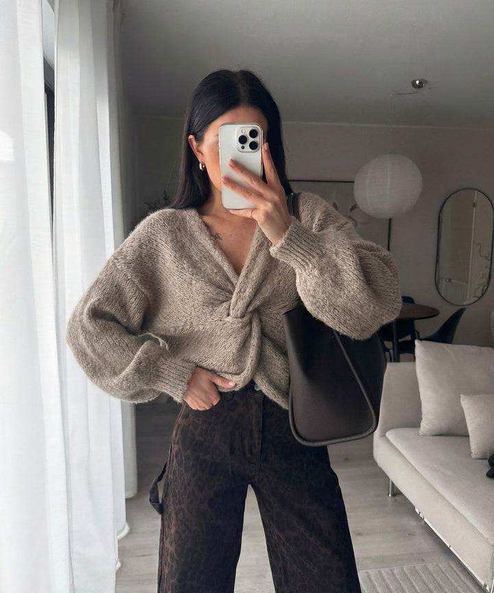 Pullover Malia Taupe Ladypolitan ♡