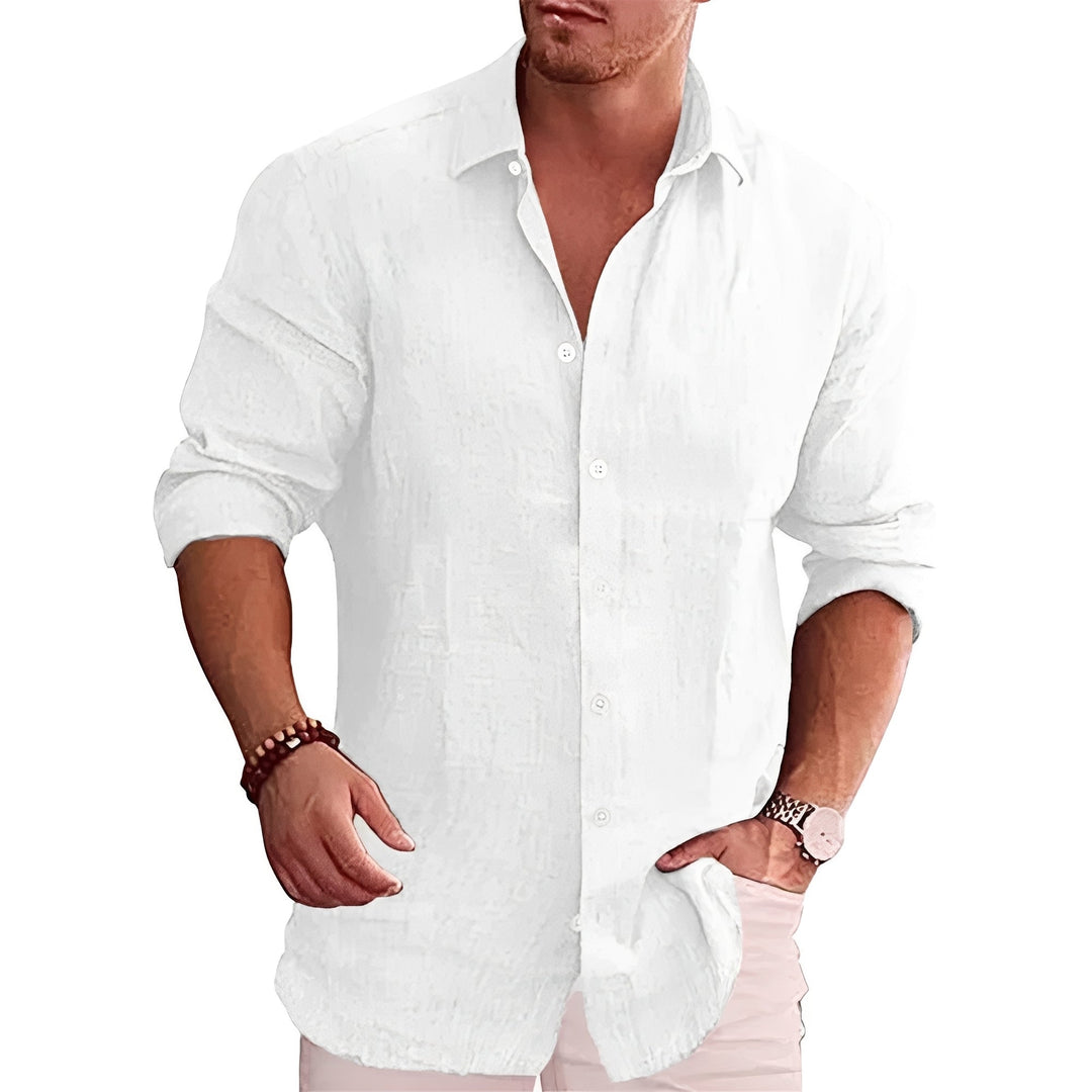 Louis - Lässiges, langärmeliges Slim-Fit-Hemd für Herren