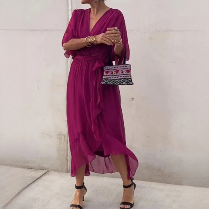 Demara - Stilvolles V-Kleid für Damen