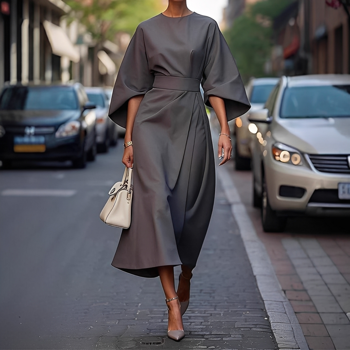 Lauriane - Stilvolles Kleid mit Laternenärmeln für Damen