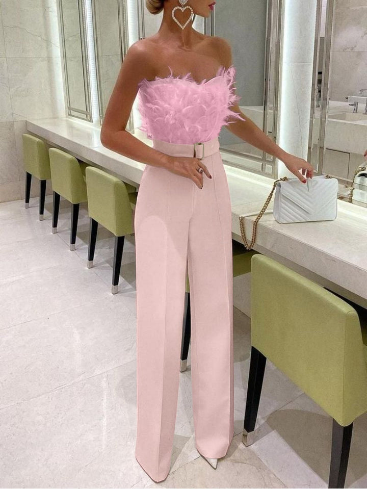 Frola - Eleganter Overall mit Bandeau-Top
