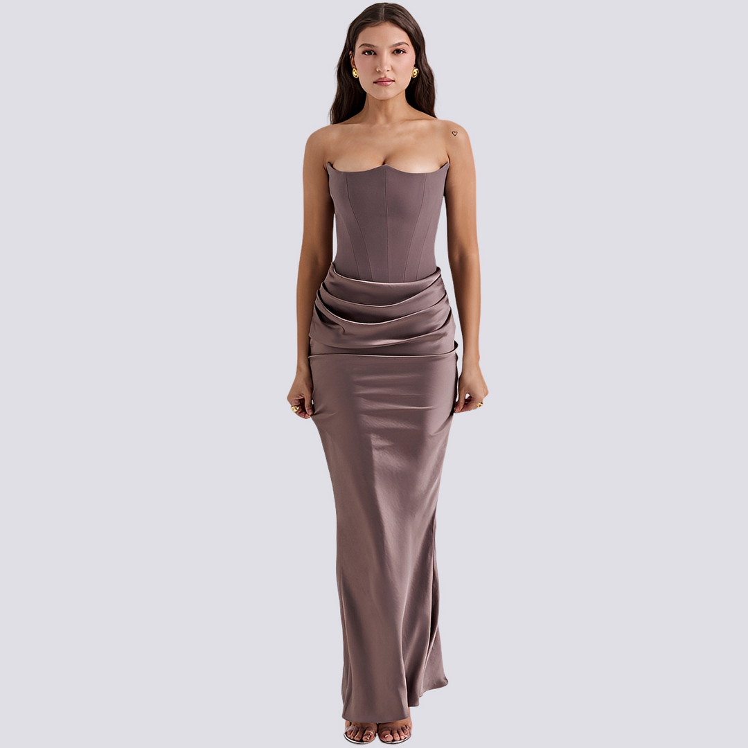 Sally - Elegantes trägerloses Korsettkleid für Damen