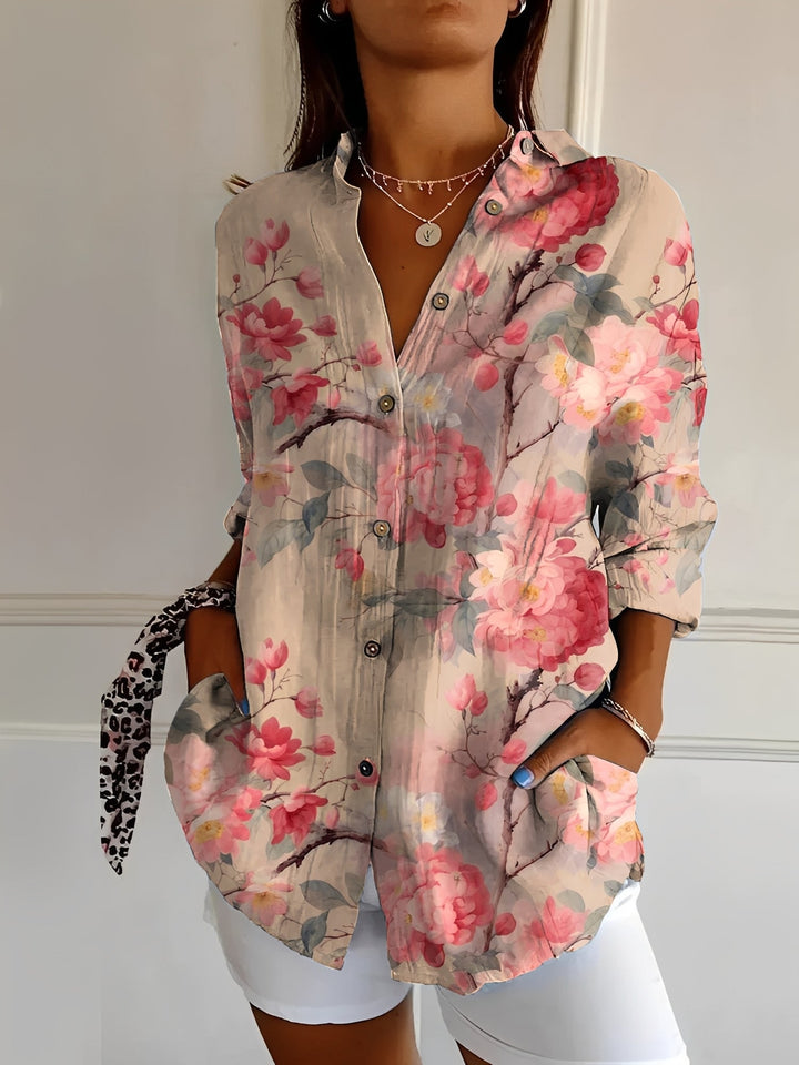 Melissa - Stilvolle Bluse mit Blumenmuster für Damen
