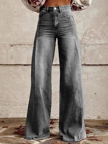Hannah – Weite Hose mit Blumendruck
