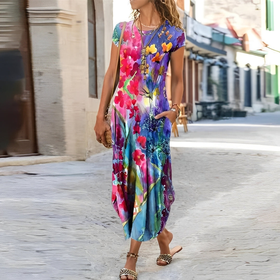 Hollie - Lässiges Kleid mit Blumenmuster für Damen