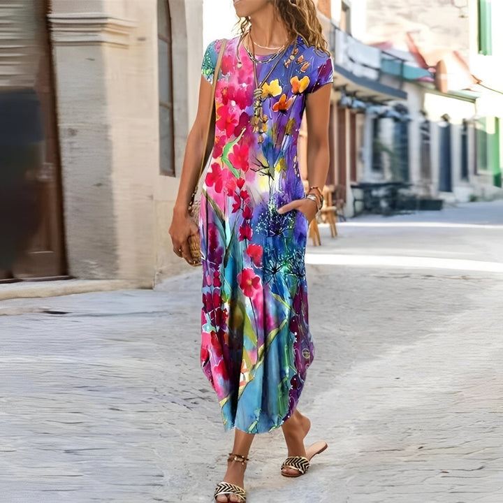 Hollie - Lässiges Kleid mit Blumenmuster für Damen