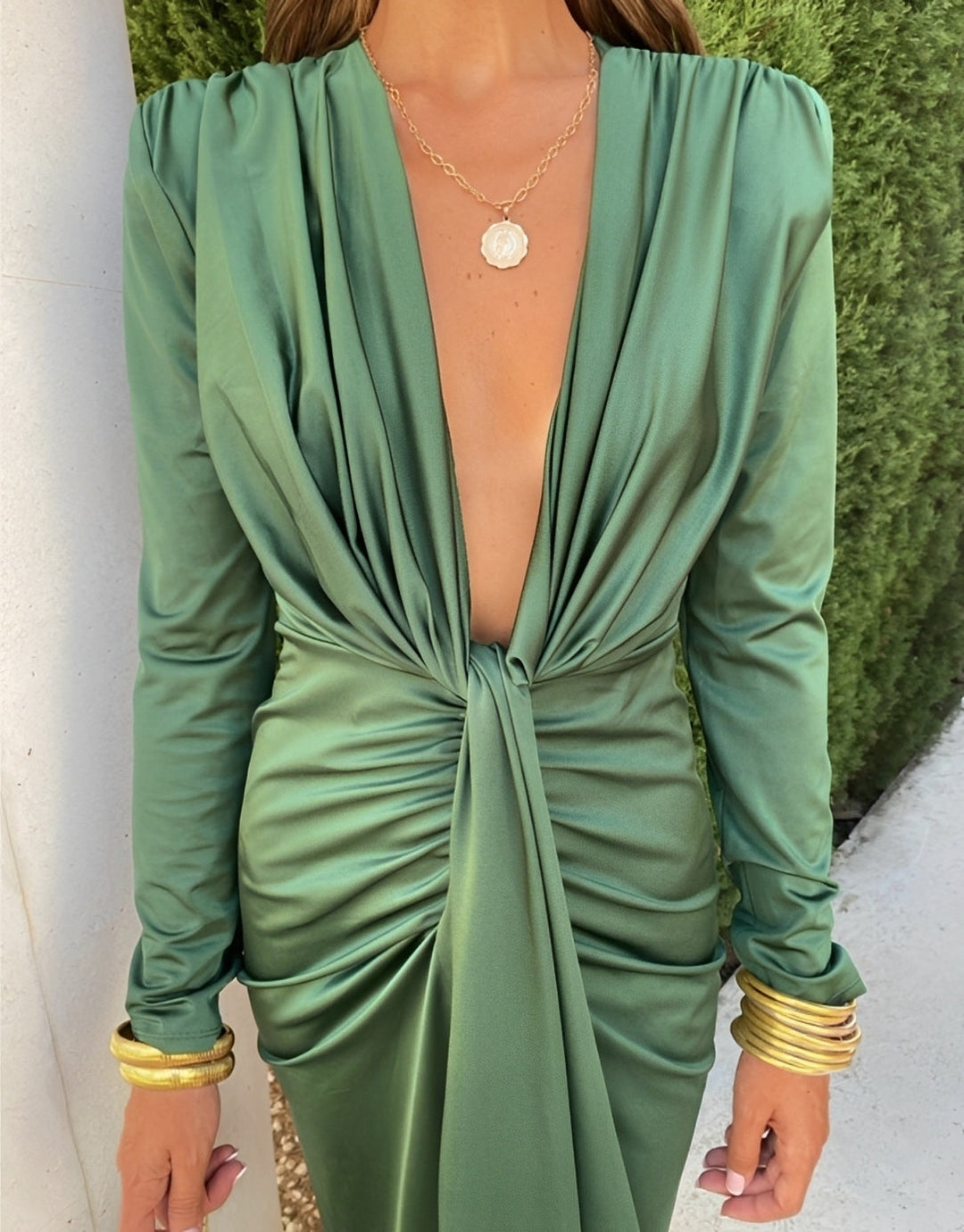 Maryam - Stilvolles Maxikleid mit Falten für Damen