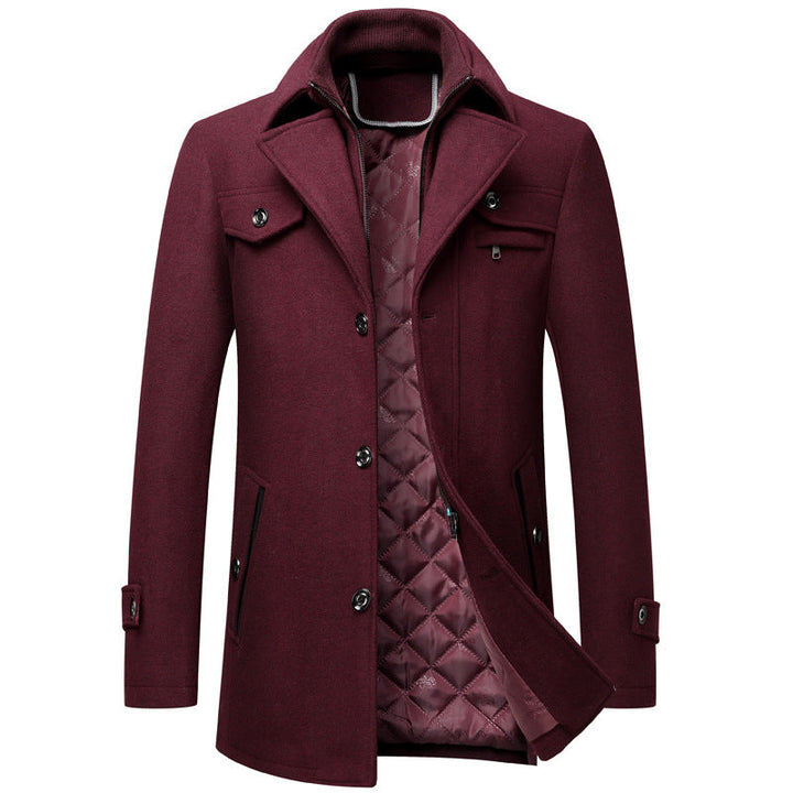 Keith - Eleganter, dicker Herren-Wollmantel