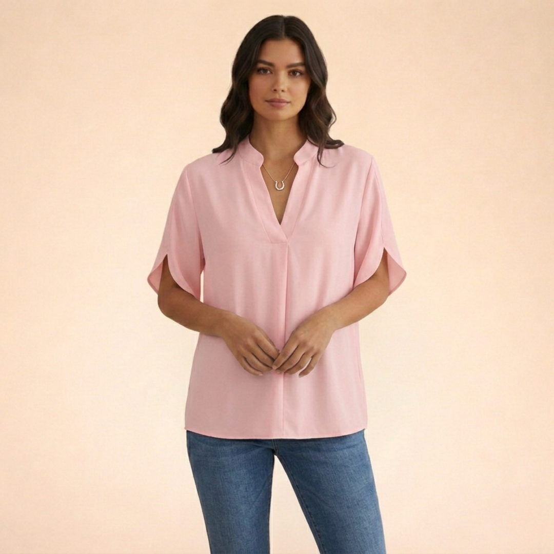 Sophie | Elegante und bequeme V-Ausschnitt Bluse