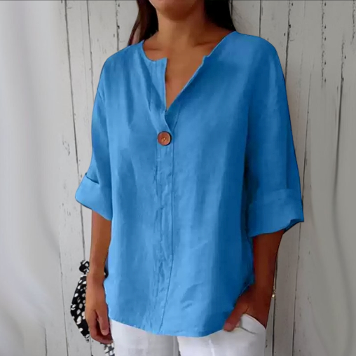 Arabella - Weite Bluse für Damen mit V-Ausschnitt
