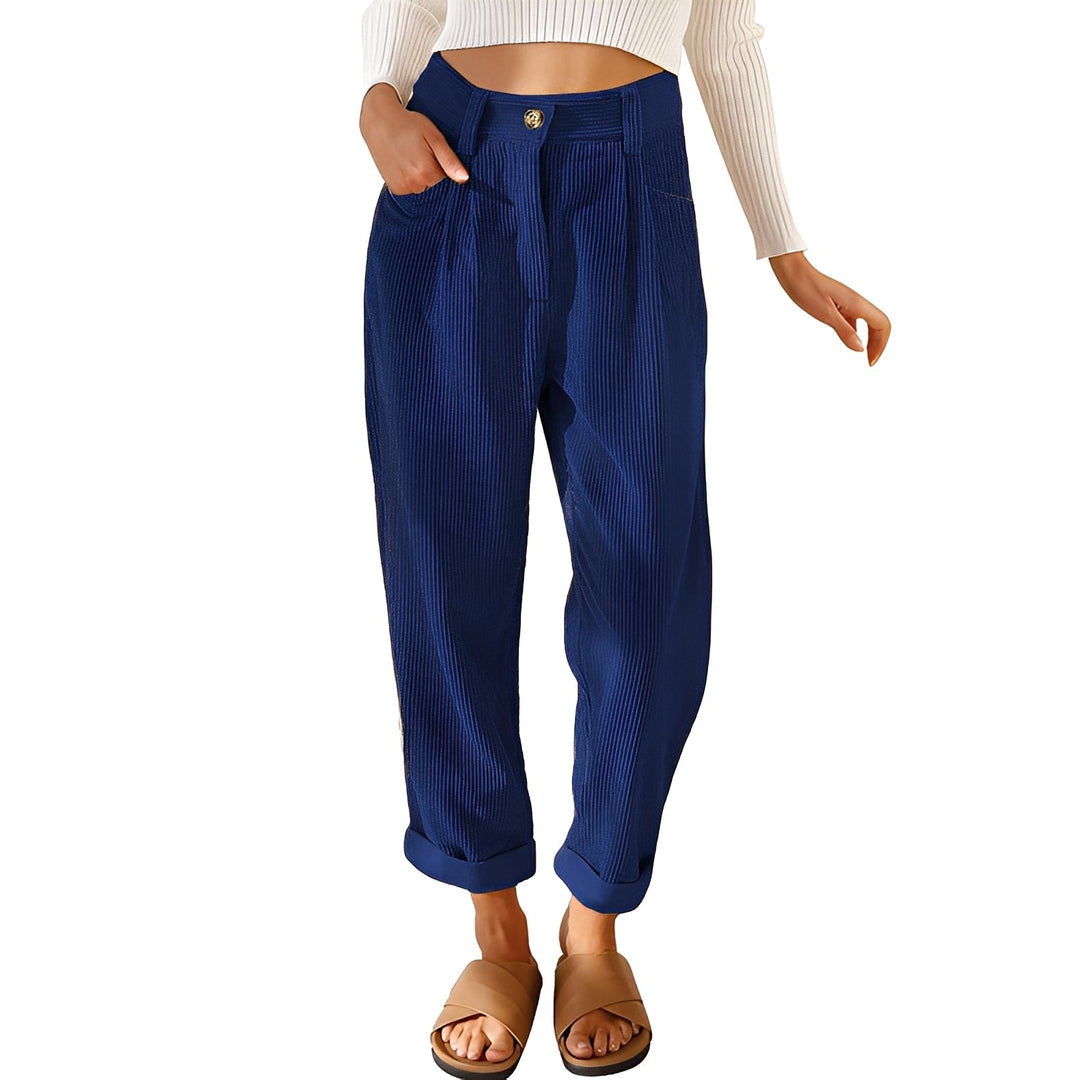 Hannah - Angenehme Damen-Cordhose mit hoher Taille