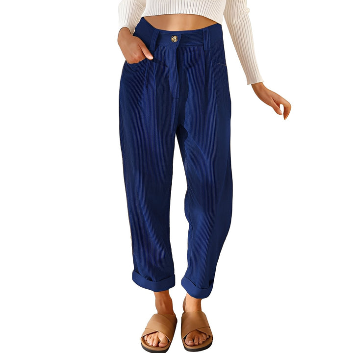 Hannah - Angenehme Damen-Cordhose mit hoher Taille