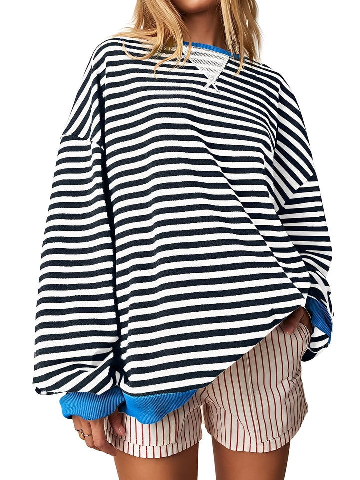 Judith - Eleganter gestreifter Damenpullover