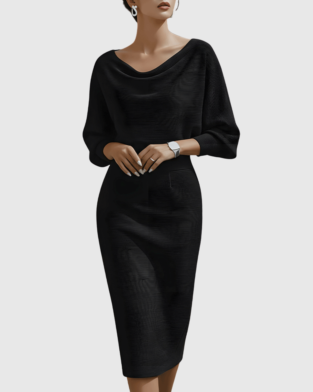 Danaya – Elegantes Midikleid mit Drapierung