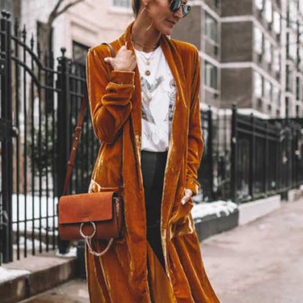 Kimono-Mantel aus Samt für Damen