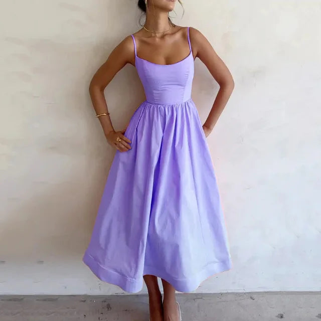 A-Linien Kleid Damen | Figurbetonte Taille & Schwungvoller Rock