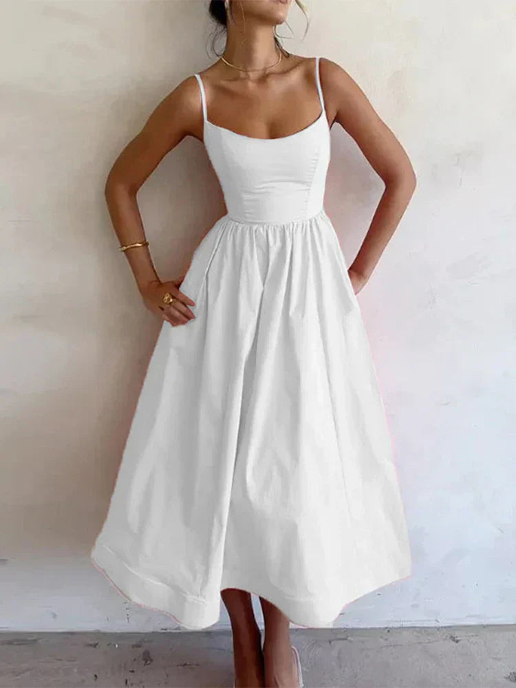 A-Linien Kleid Damen | Figurbetonte Taille & Schwungvoller Rock