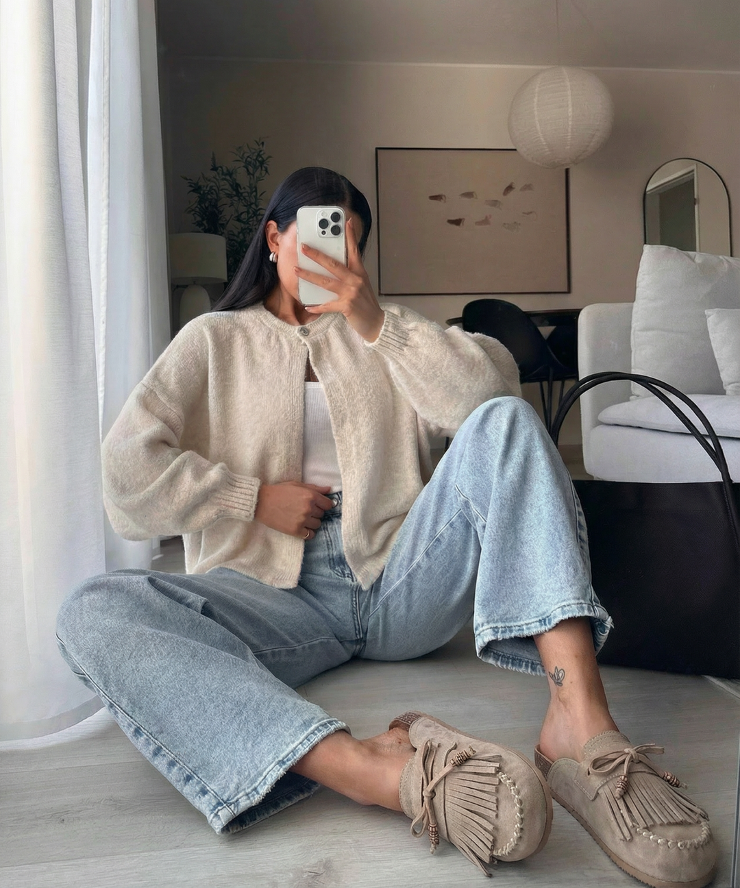 Pantoletten Rina Beige