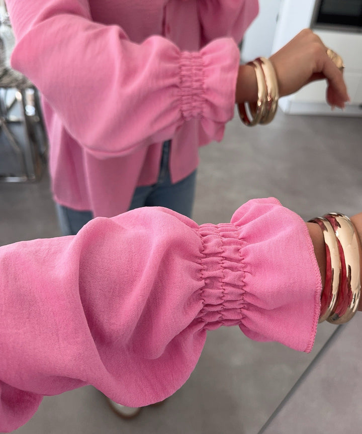 Bluse Diona Pink Ladypolitan ♡