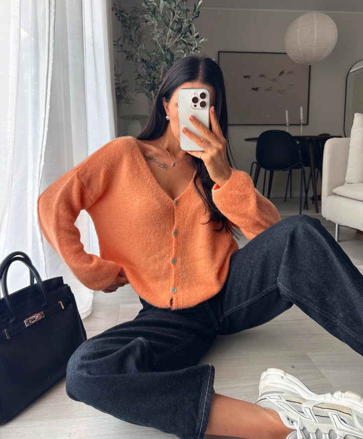 Cardigan Liz Orange