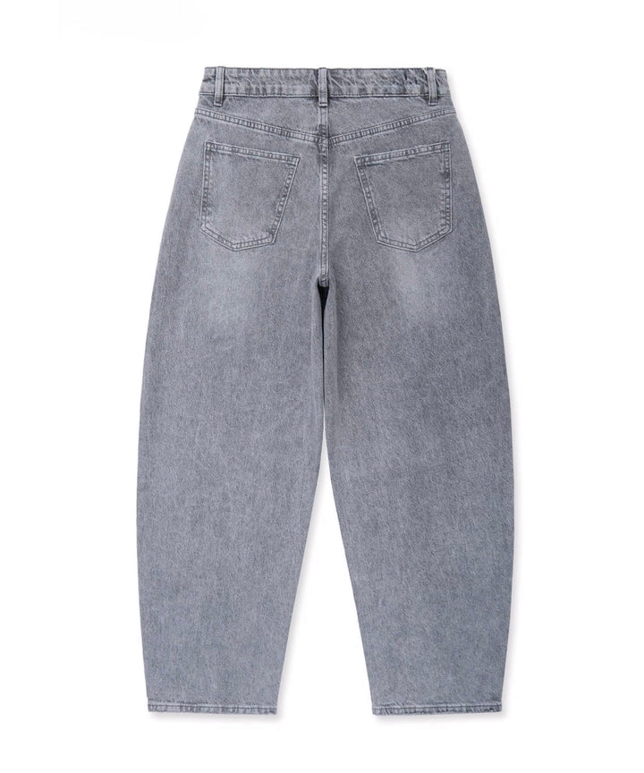 Stretch Barrel Jeans Jeya Grau Ladypolitan ♡