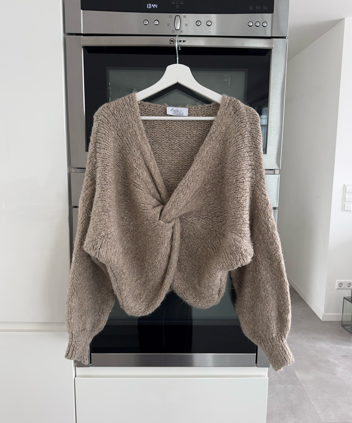 Pullover Malia Taupe Ladypolitan ♡